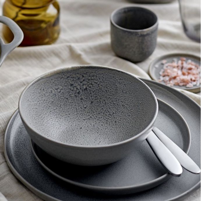 Kameninová miska Kendra Grey 700 ml