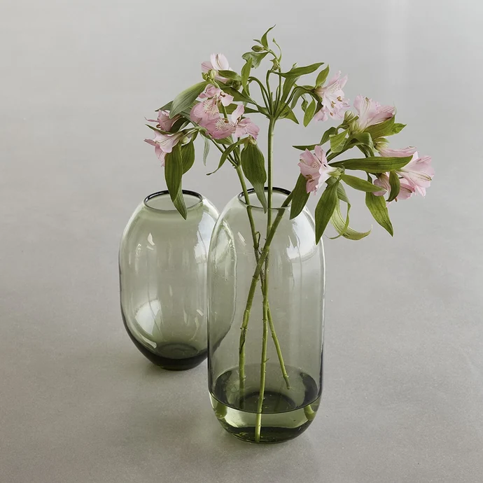Skleněná váza green