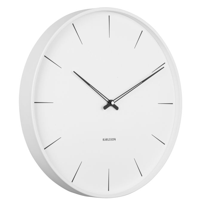 Nástěnné hodiny Lure White