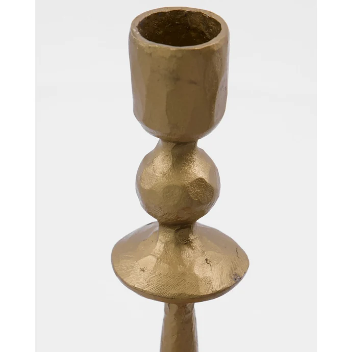 Vysoký kovový svícen Lumi Antique gold
