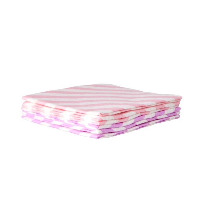 Bambusový hadřík Soft Pink - set 6 ks