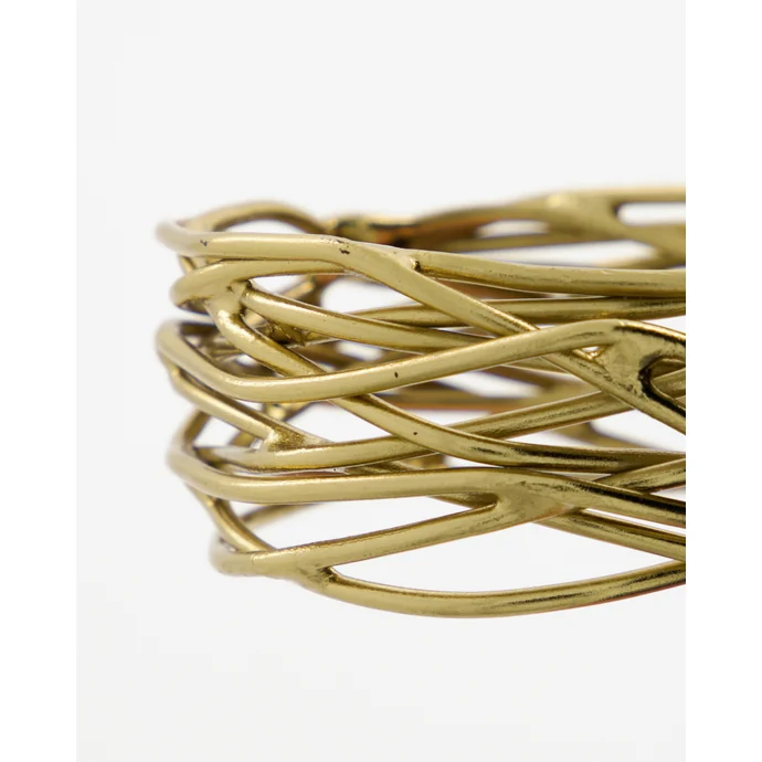 Kroužky na ubrousky Ring Golden - set 4 ks
