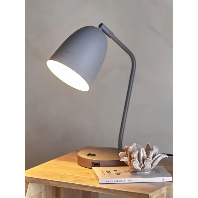 Stolní LED lampa Lemar Grey Metal