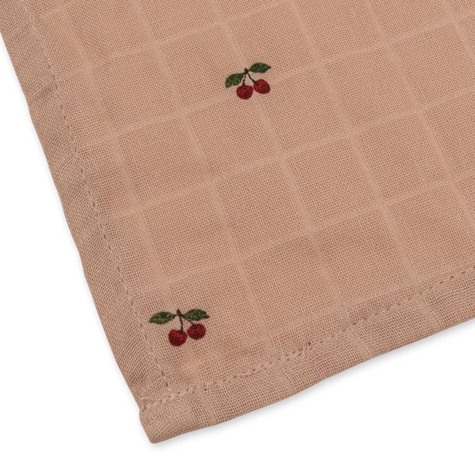 Doplňky pro panenku z organické bavlny Cherry Blush – set 3 ks