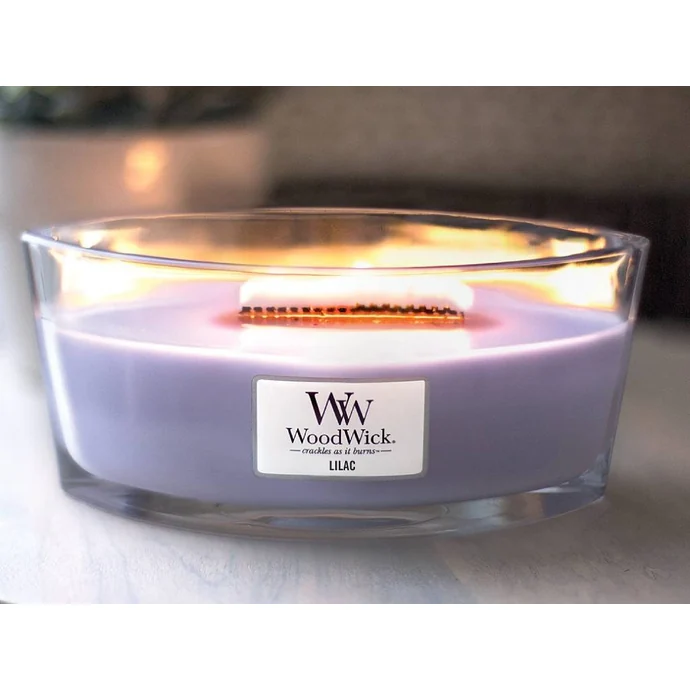 Vonná svíčka WoodWick - Lilac 454 g
