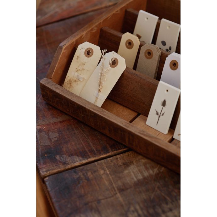 Dřevěný box s přihrádkami Unique