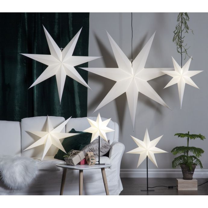 Závěsná svítíci hvězda Star Frozen 70 cm