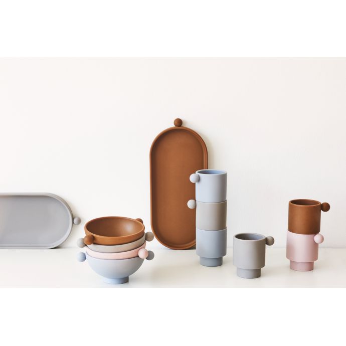 Dětský silikonový hrnek Tiny Inka Caramel - Set 2 ks
