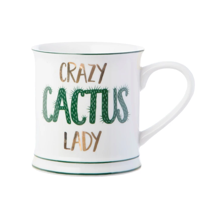 Porcelánový hrnek Crazy Cactus Lady