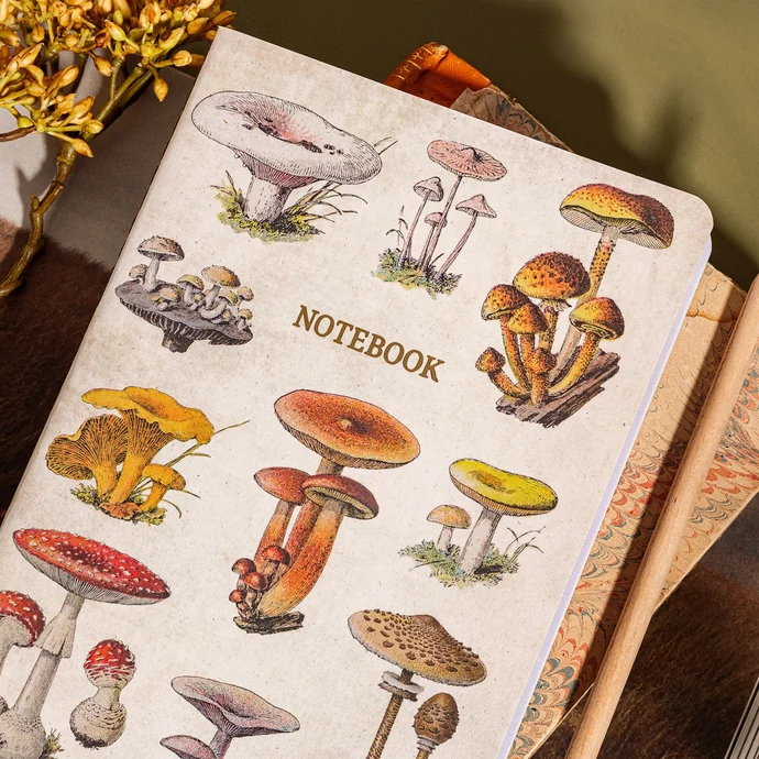 Notes Vintage Mushrooms A5