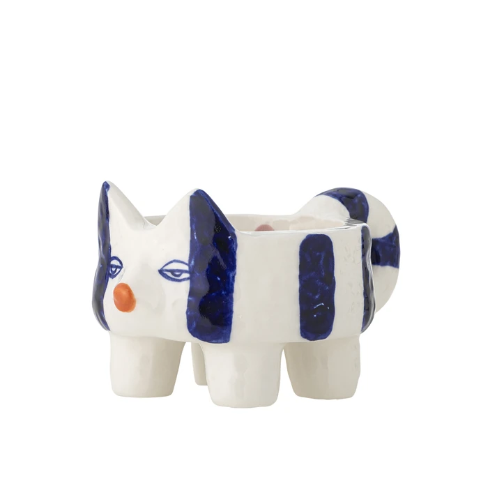 Keramický svícen Caty Blue – set 2 ks
