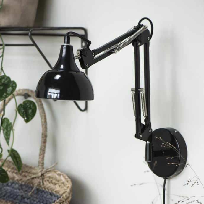 Nástěnná lampa Metal Black