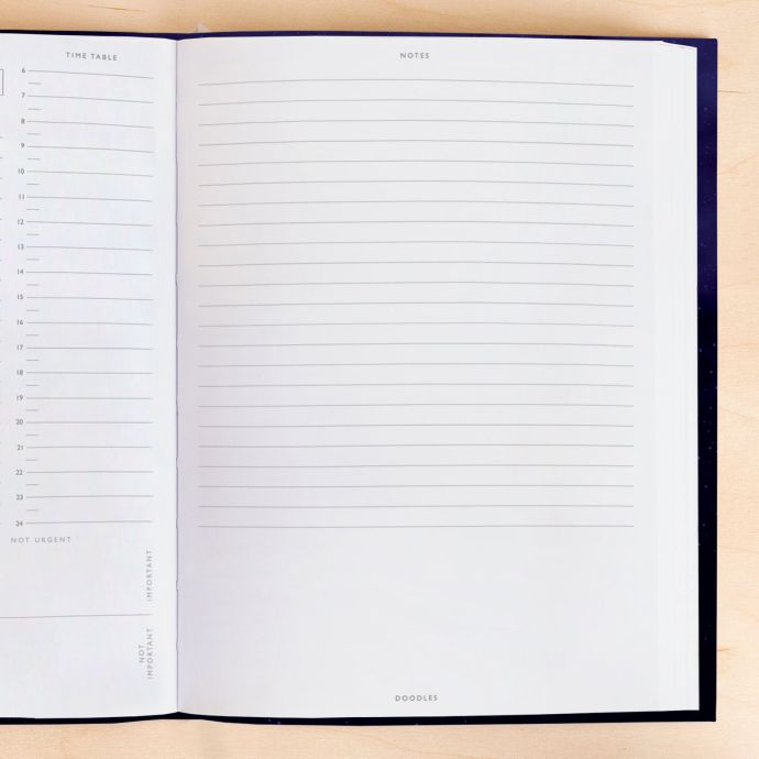 Nedatovaný diář Linen Sage Green Daily Planner