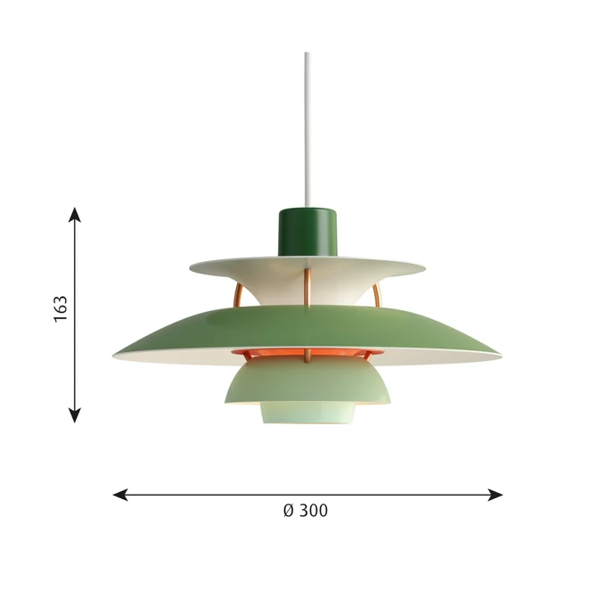 Závěsná lampa PH 5 Mini Hues of Green