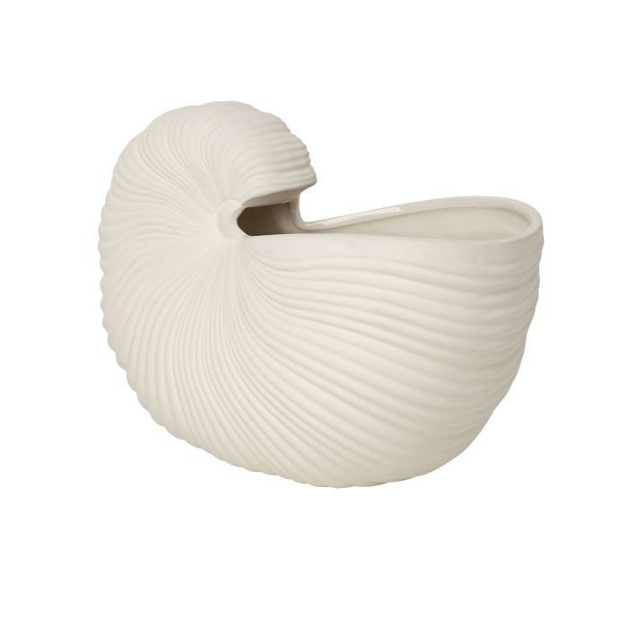 Keramický obal na květináč Shell Pot Off White