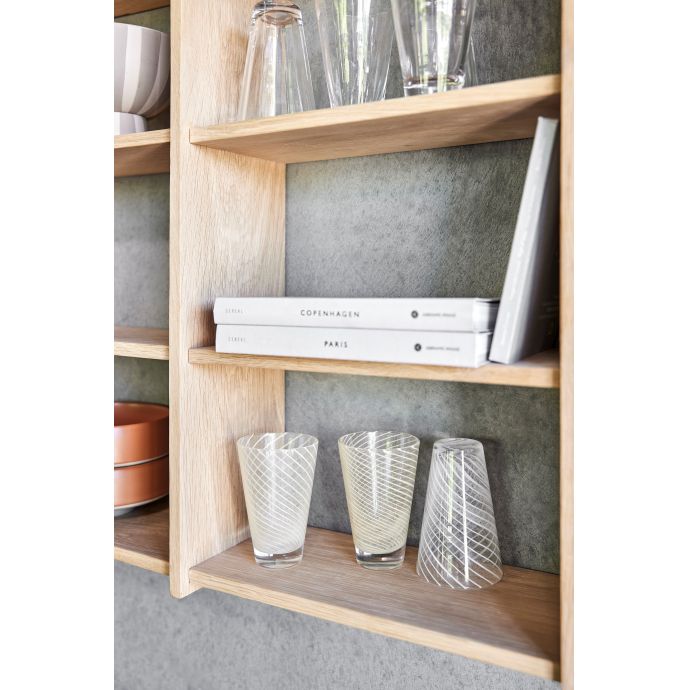 Sklenice Yuka Swirl Glass - set 2 ks