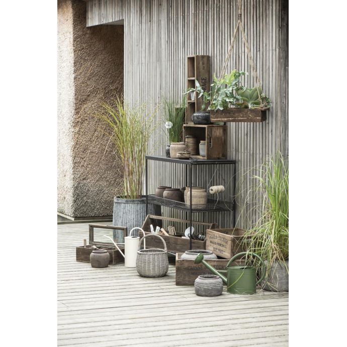 Proutěný košík s uchem Grey Willow