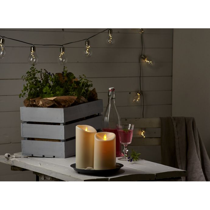 Světelný LED řetěz na solární napájení Glow