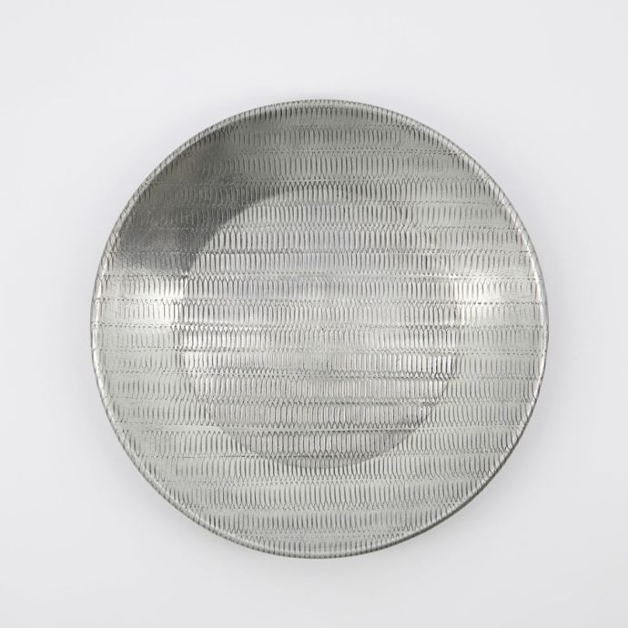 Kulatý tác Malva Antique Silver
