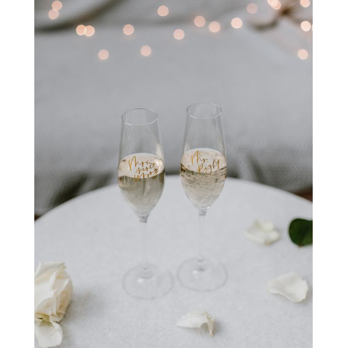 Sklenice na sekt Mrs. Never wrong