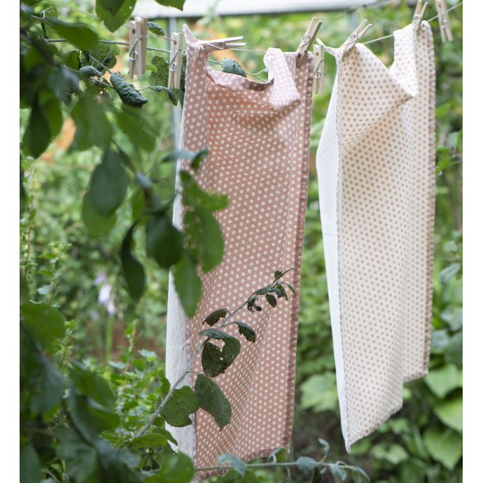 Utěrka Light Pink White Dots