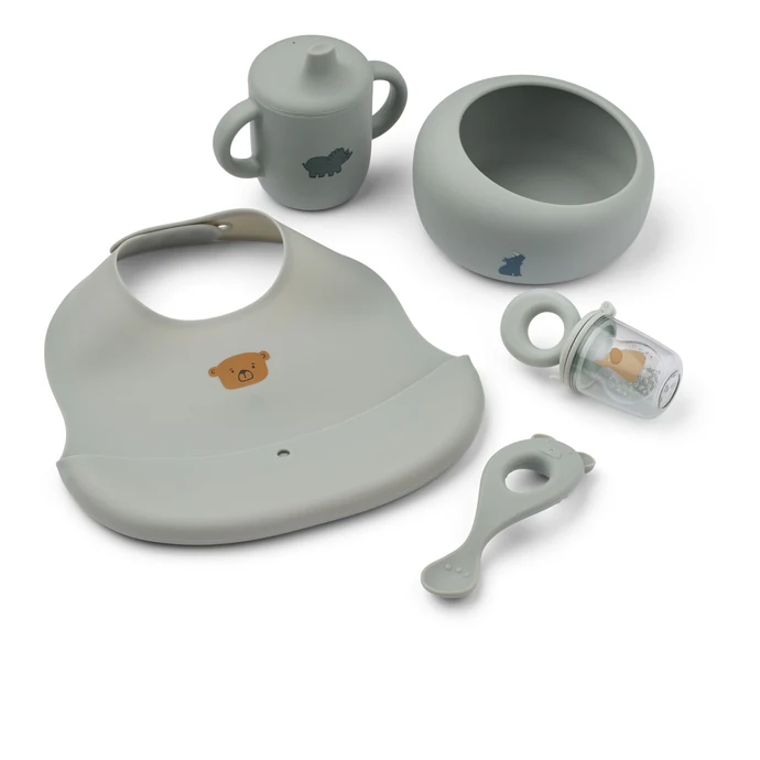 Set nádobí pro miminko Baby Starter Dove Blue