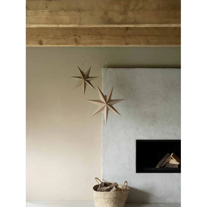 Závěsná svítící hvězda Stella Beige 60 cm