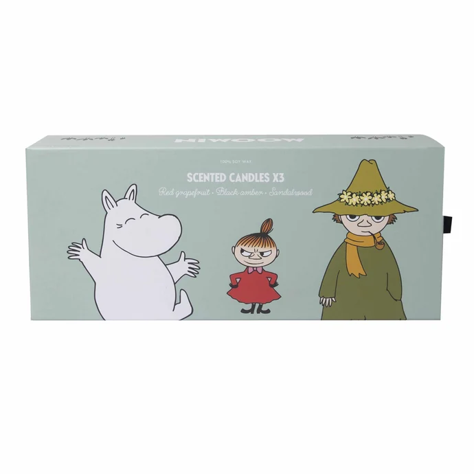 Dárková sada vonných svíček MOOMIN - set 3 ks