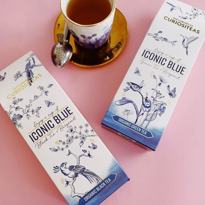 Organický černý čaj s bergamotem Iconic Blue 80g