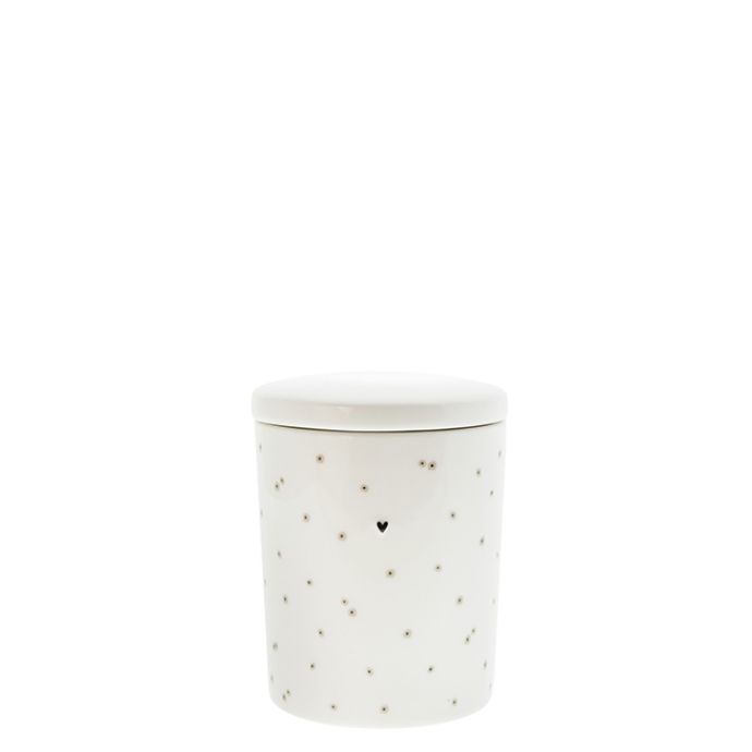 Keramická dóza Me Happy/Dots Small White