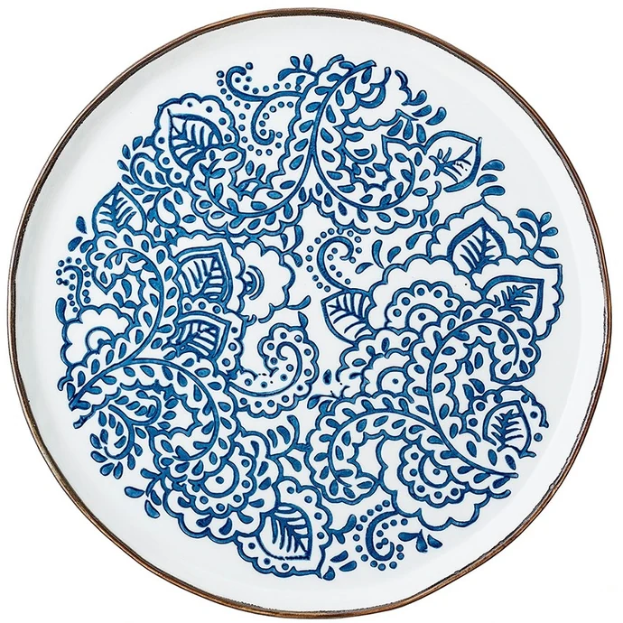 Keramický obědový talíř Molly Blue Plate 24 cm