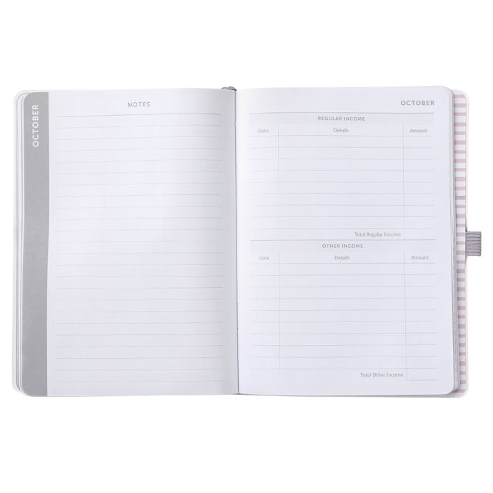 Plánovač rozpočtu Budget Book Grey