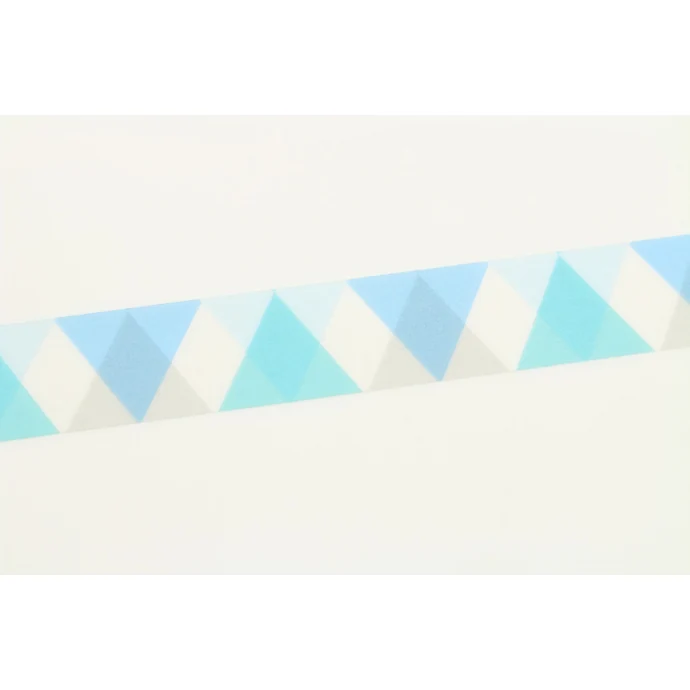 Japonská papírová páska Blue Triangle and Diamond