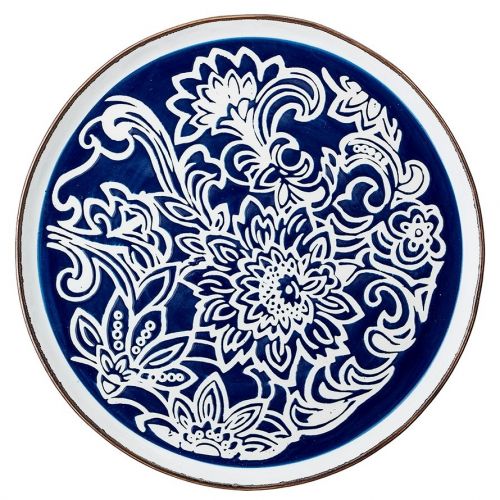Keramický obědový talíř Molly Blue Plate 24 cm