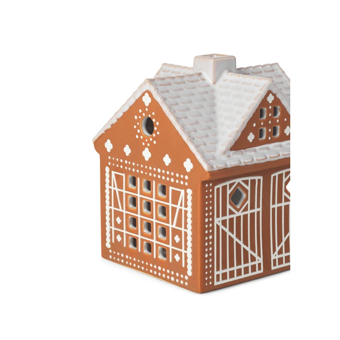 Porcelánový svícen Gingerbread Lighthouse 11,5 cm