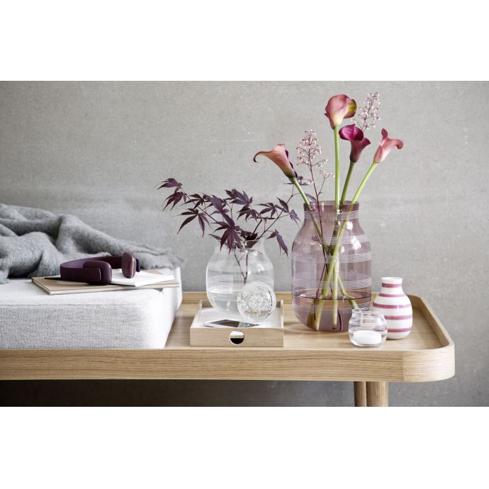 Skleněná váza Omaggio Plum 28 cm
