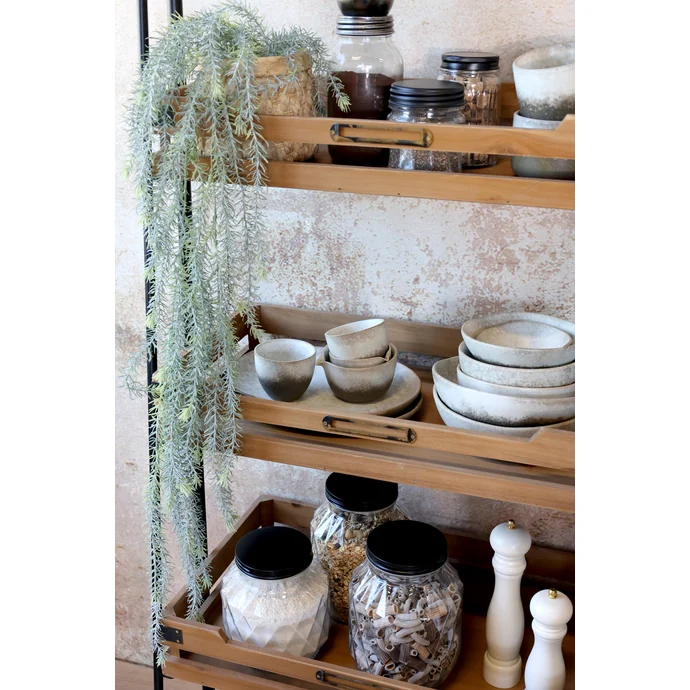 Porcelánový oválný talíř Valence Walnut