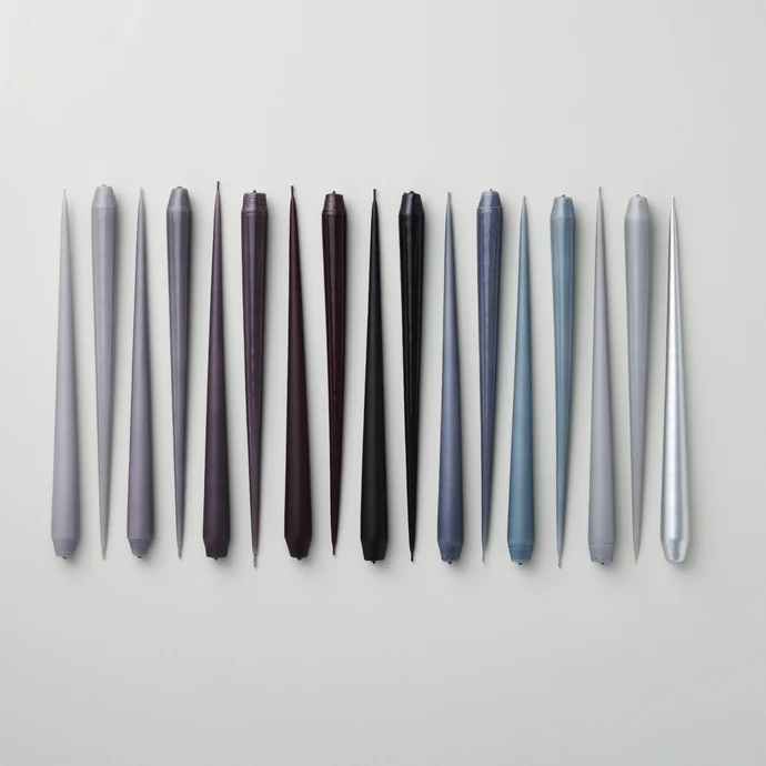 Svíčka Taper 32 cm – 66 Steal Blue – set 2 ks