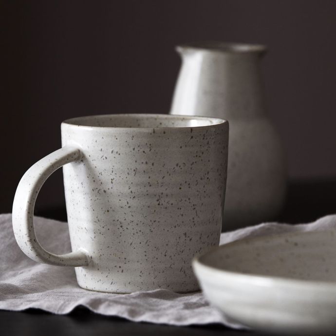 Porcelánový hrneček Pion Grey/White