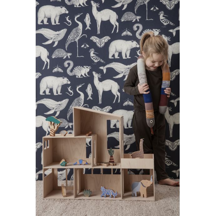 Tapeta Katie Scott Animals Dark Blue