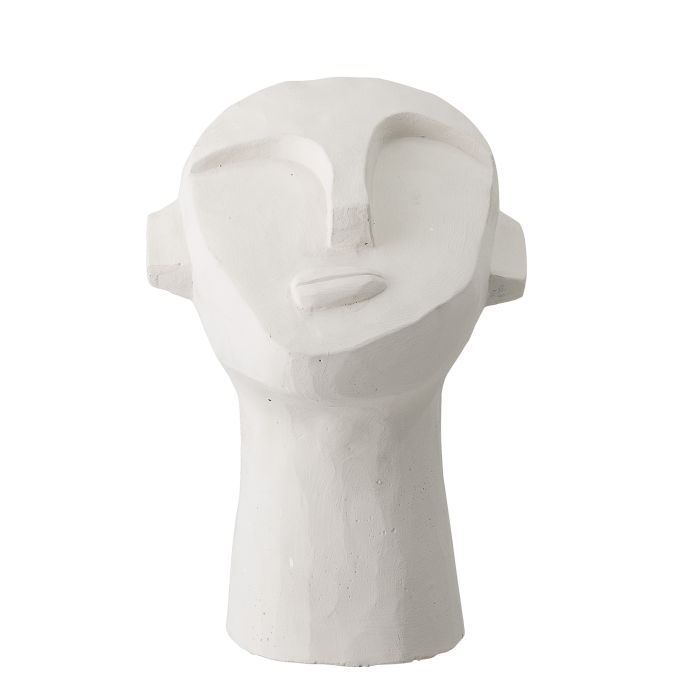 Dekorace Face White Cement