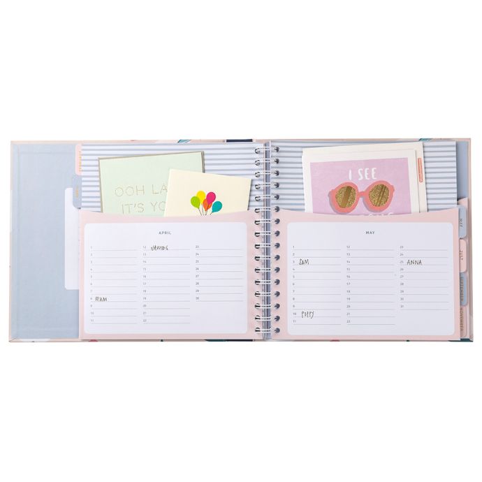 Plánovač narozenin a výročí Card Book Pink