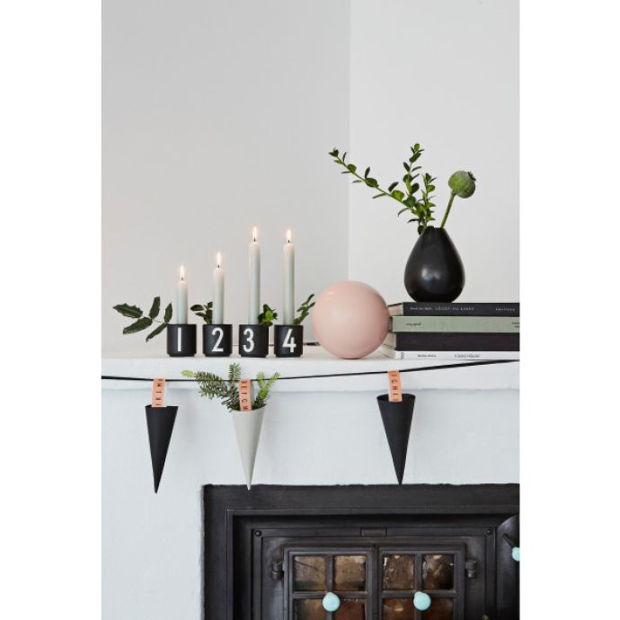 Set 4 hnečků na espresso 1234 Black