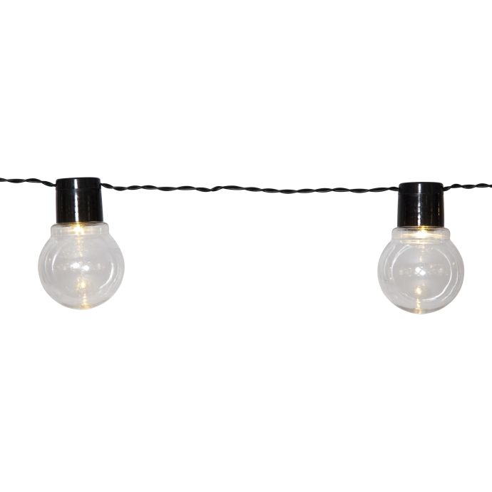 Venkovní světelný LED řetěz Black Partaj - 10 žárovek