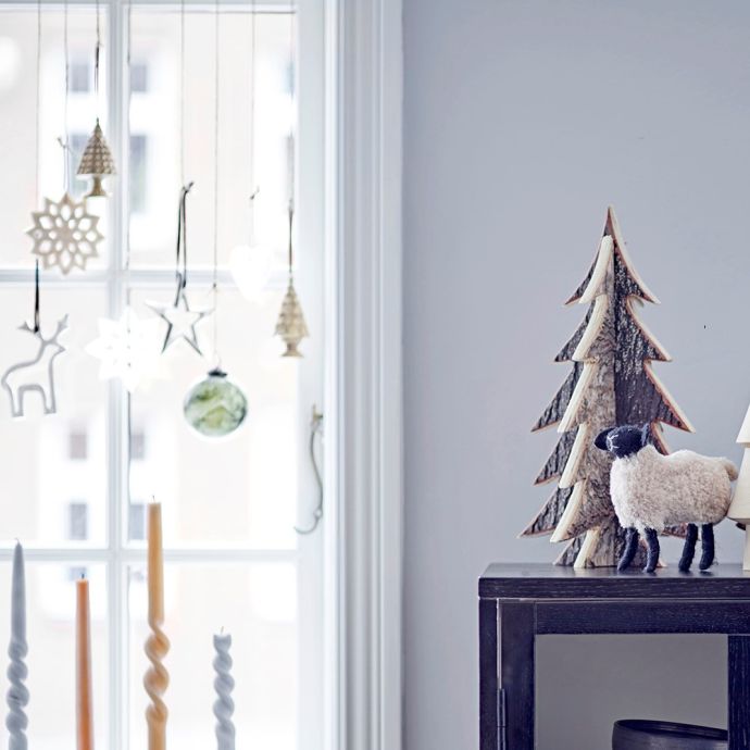 Závěsná vánoční ozdoba Rooni Silver Aluminium