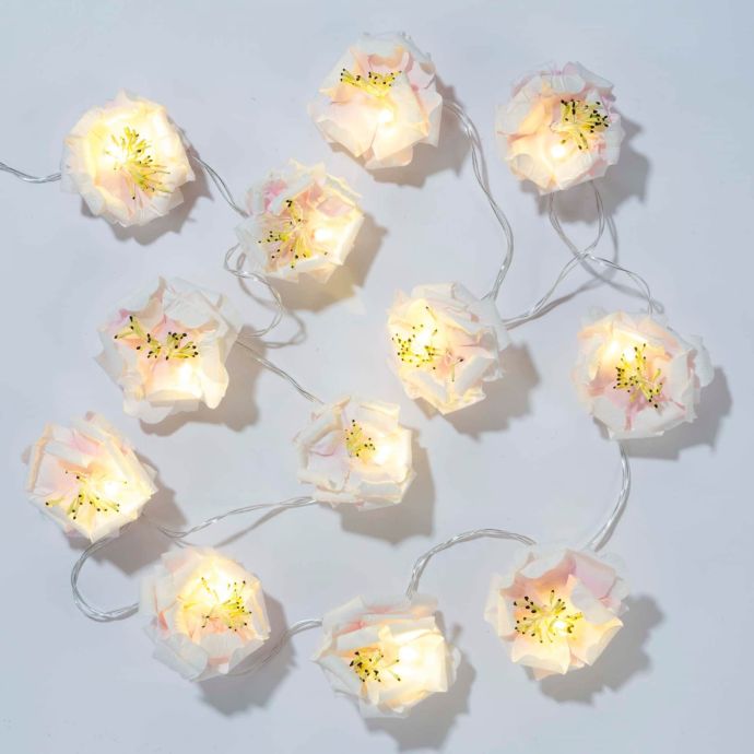 Světelný LED řetěz s květinami Floral String 2 m