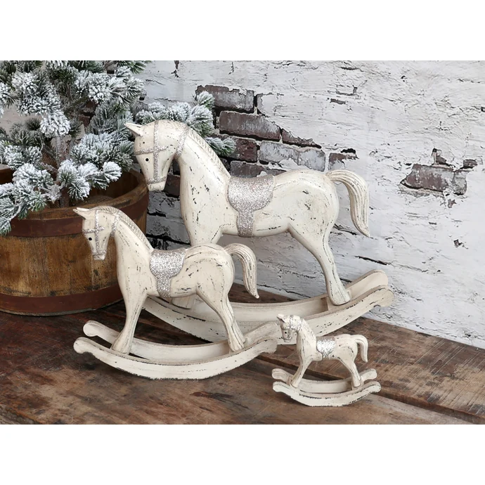 Dřevěný houpací koník Rocking Horse Glitter menší