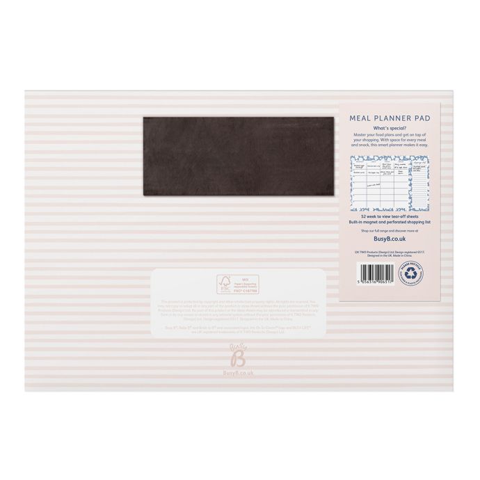 Týdenní plánovač jídla Meal Planner Blue Ditsy