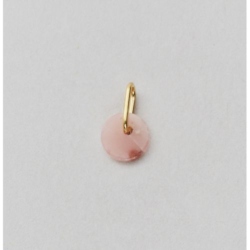 Pozlacený přívěsek Design Letters Pink Opal