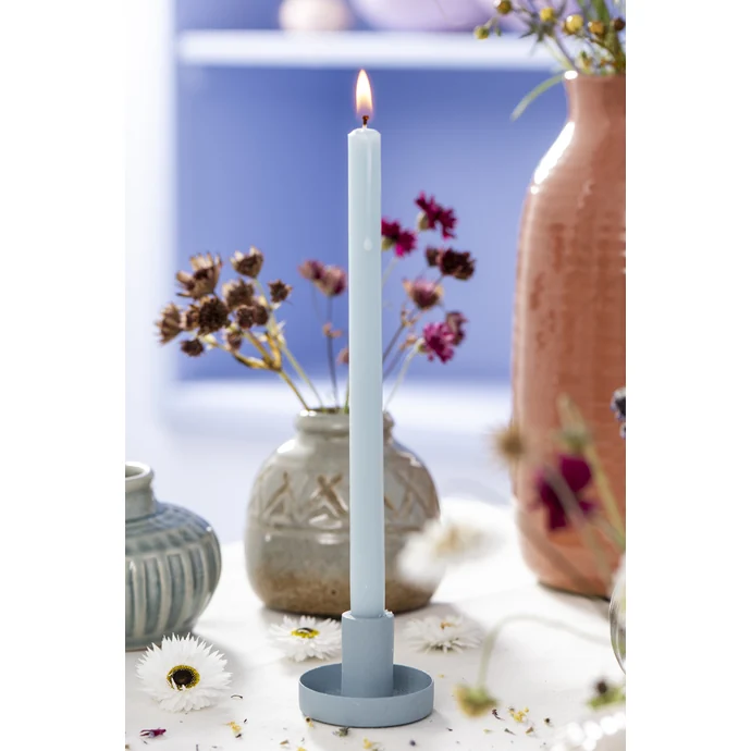 Vysoká svíčka Rustic Light Blue 29 cm